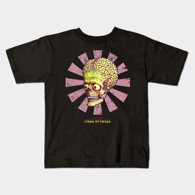 Mars Attacks Retro Japanese Kids T-Shirt by Nova5